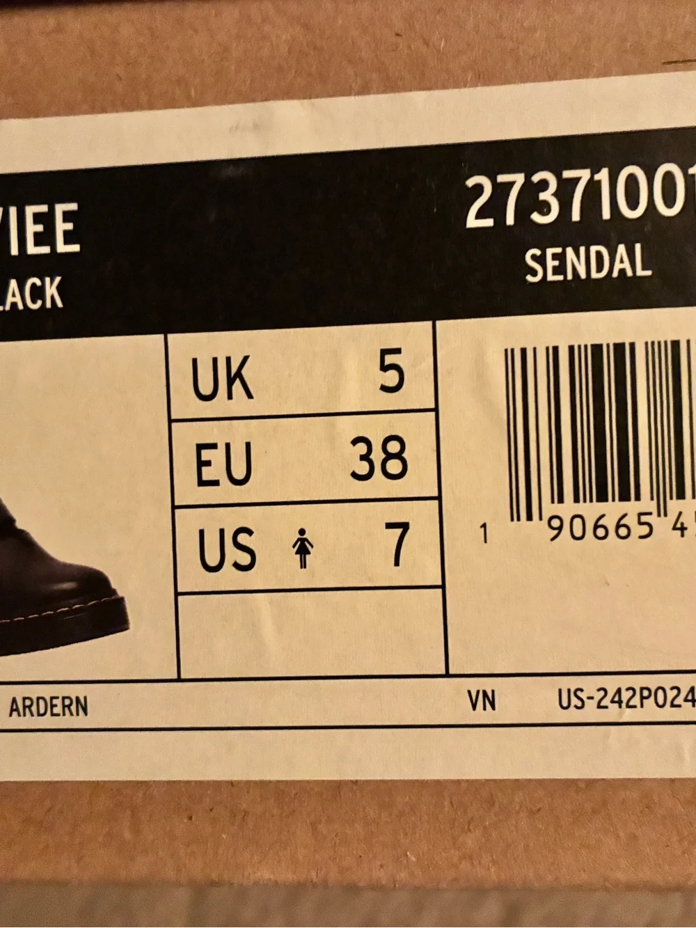 Dr. Martens Eviee Mary Jane Platform Heels Black Leather Women’s Sz 7 New